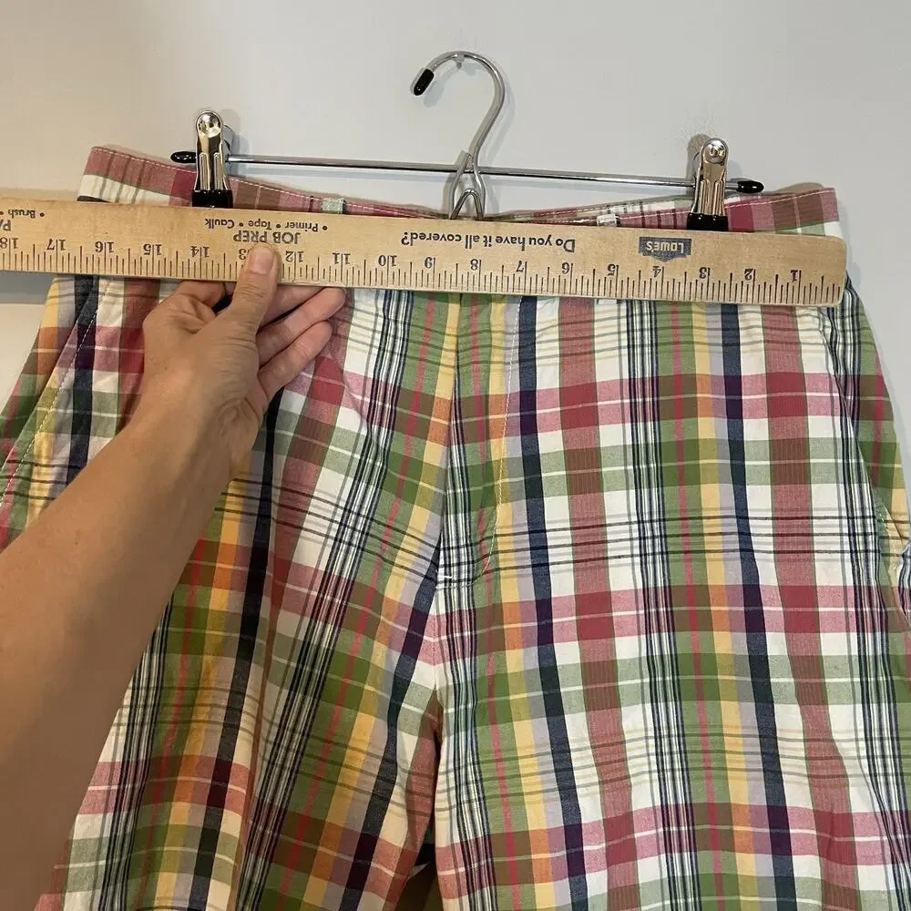 Polo Ralph Lauren Prospect Shorts Mens‎ Sz 34  Plaid Red Vintage Preppy Y2K 90s